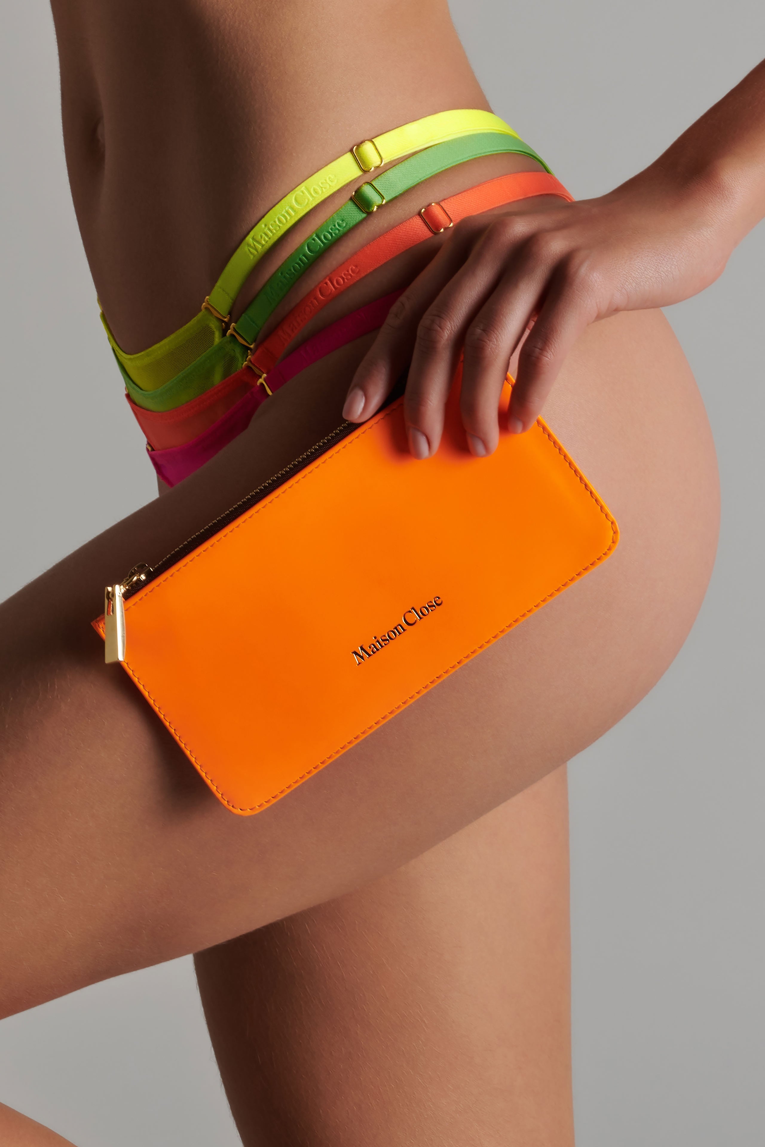 Pochette en cuir - Corps à Corps Neon